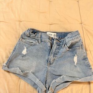 Abercrombie Kids Faded Blue Denim Shorts
